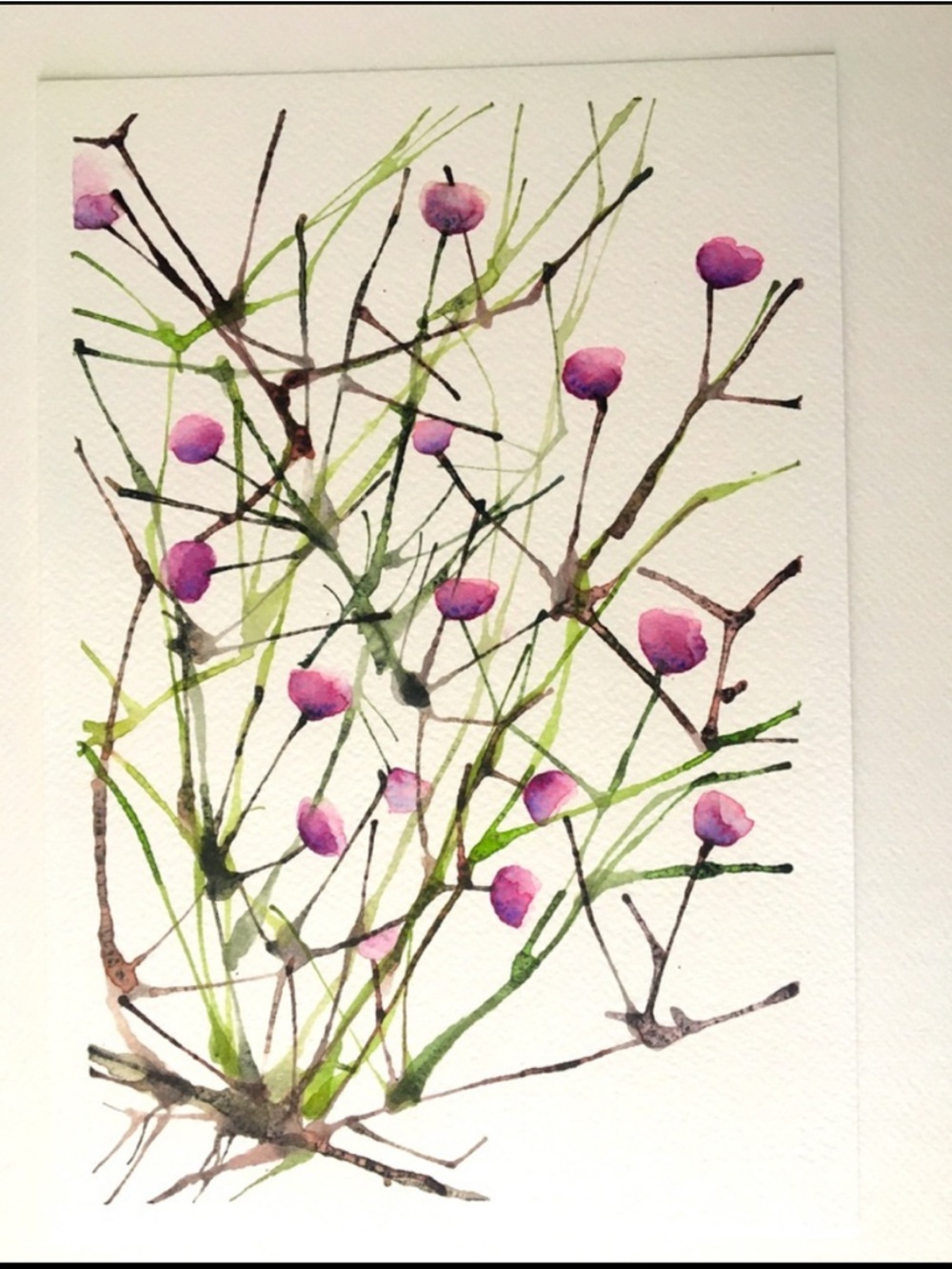 Watercolor painting “ early bloom”